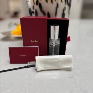 Authentic Cartier Lotion for Jewelry & Watch Cleaner w Red Box Cloth & Brush